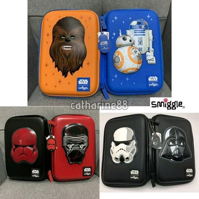 

Thosti Tempat Pensil Smiggle Star Wars Hitam Pencil Organizer Anak Sekolah - Hitam