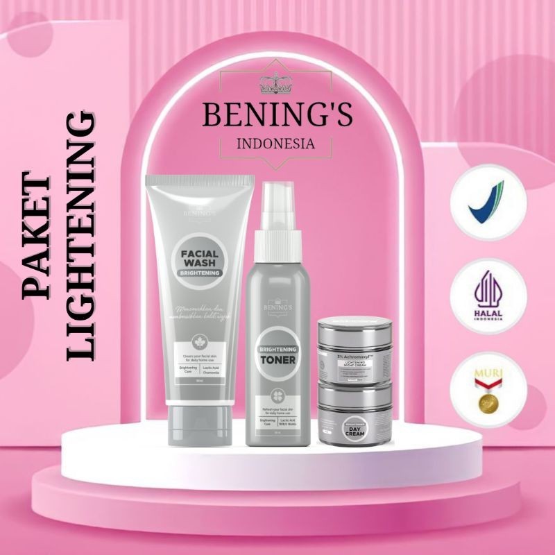 [STOK TERAKHIR] BENING SKINCARE DOCTOR OKY PRATAMA PAKET BRIGHTENING | BENING SKINCARE DR OKY PRATAM