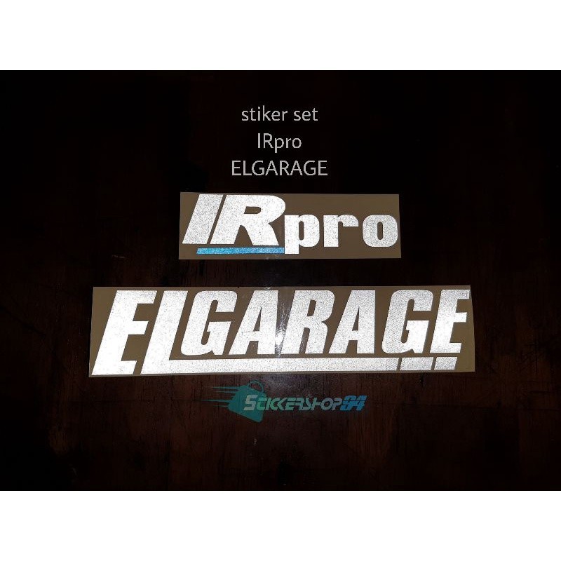 stiker IRpro ELGARAGE