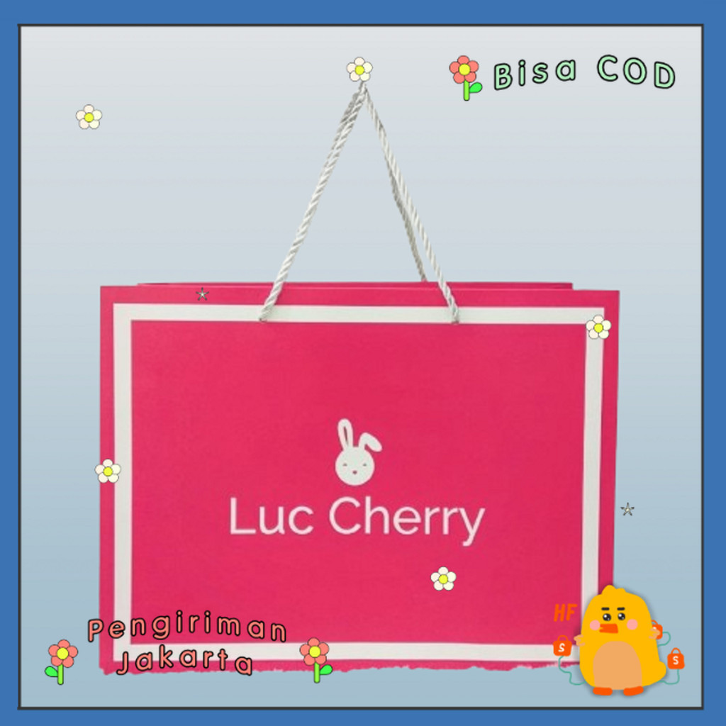 

HF LUCCHERRY TAS BELANJA PAPER BAG GOODIE BAG LCPAPERBAG