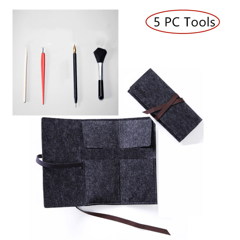 

5PC Enchanted Scratch Painting Kits Tools DIY Scratch Painting Craft Adult professional tools scraper pen brush knife