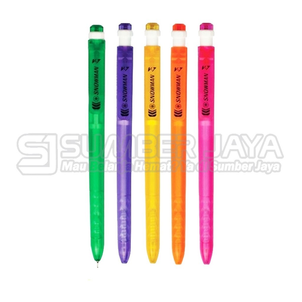 

Ballpoint/Balpoin/Pulpen/Pena Cetek Snowman V7 Pen 0.7mm