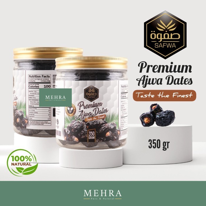 

KURMA AJWA MADINAH CASTLE FARMS PREMIUM ORGANIC / MEDINA / NABI 500 gr - 350gr PREMIUM