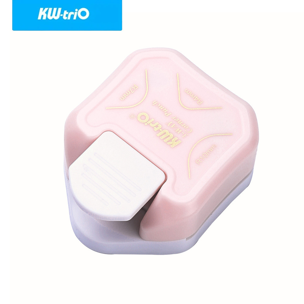 

KW-trio 3-in-1 Corner Rounder Punch R4/R7/R10mm Round Corner Trimmer Cutter for Card Photo Paper Laminating Pouches