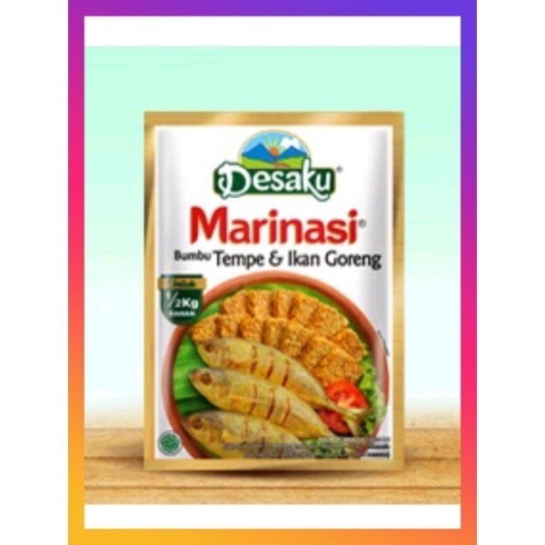 

Desaku marinasi Tempe & ikan goreng 1 renceng 12 sachet