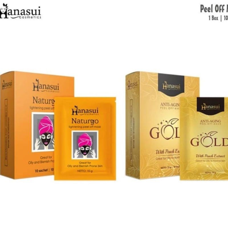 HANASUI NARTURGO BLACK // NATURGO GOLD // MASKER KOMEDO HANASUI
