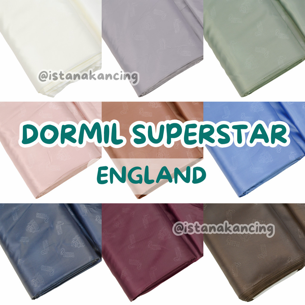 Kain Furing Dormeuil England Satin Super Halus Furing Jas Tas Gamis  Dress Superstar | Istana Kancin