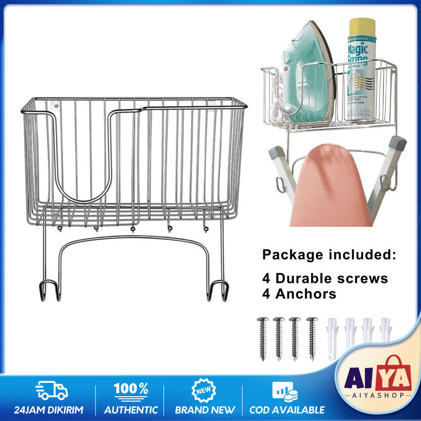 Rak Setrika Gantung Premium Guninco Holder Setrika Multifungsi Rak Setrika Berdiri Dinding / Tempat 