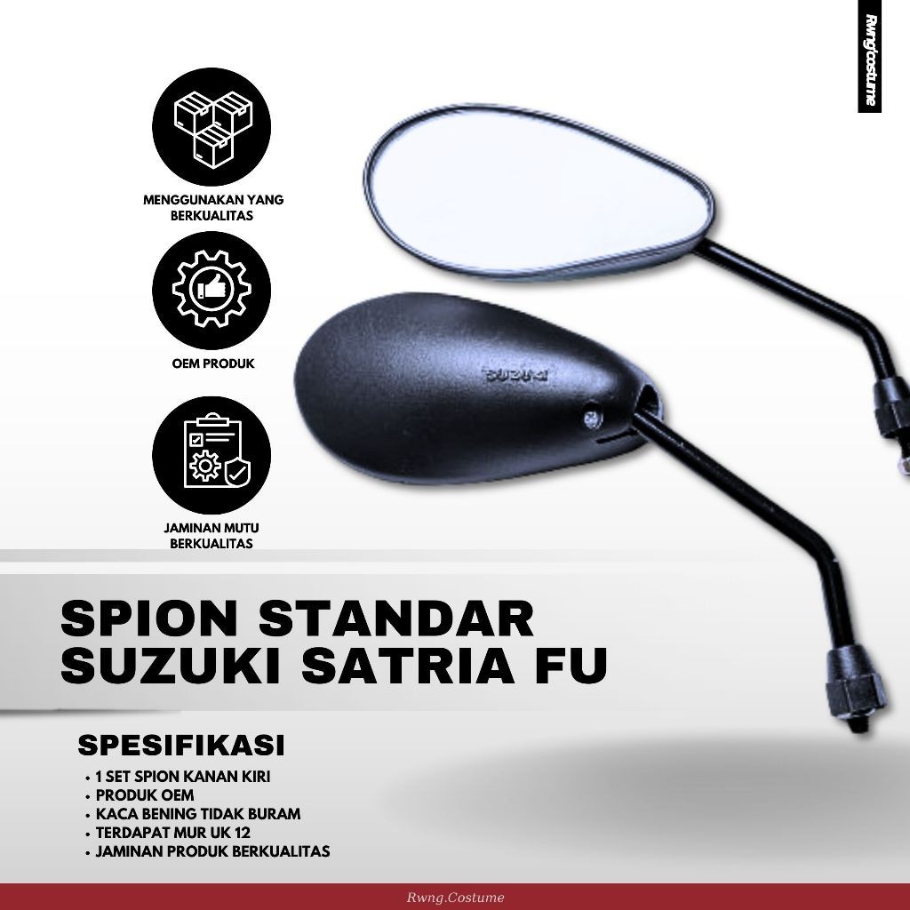 Kaca Spion Standar Suzuki Satria / Spion Suzuki Satria Fu