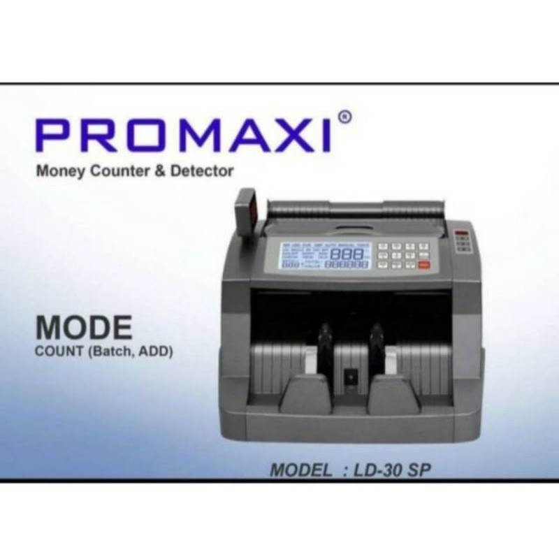 TERBARU Money Counter PROMAXI LD30SP / Mesin Hitung Penghitung Uang LD 30SP