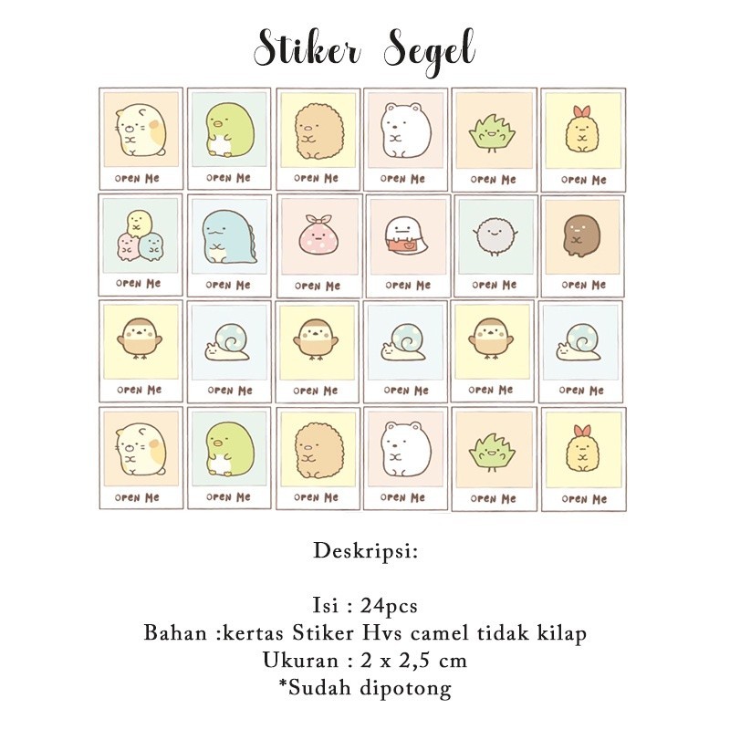 

[ , ] Stiker Segel Amplop Paperbag Packing Lucu, Sticker Aesthetic