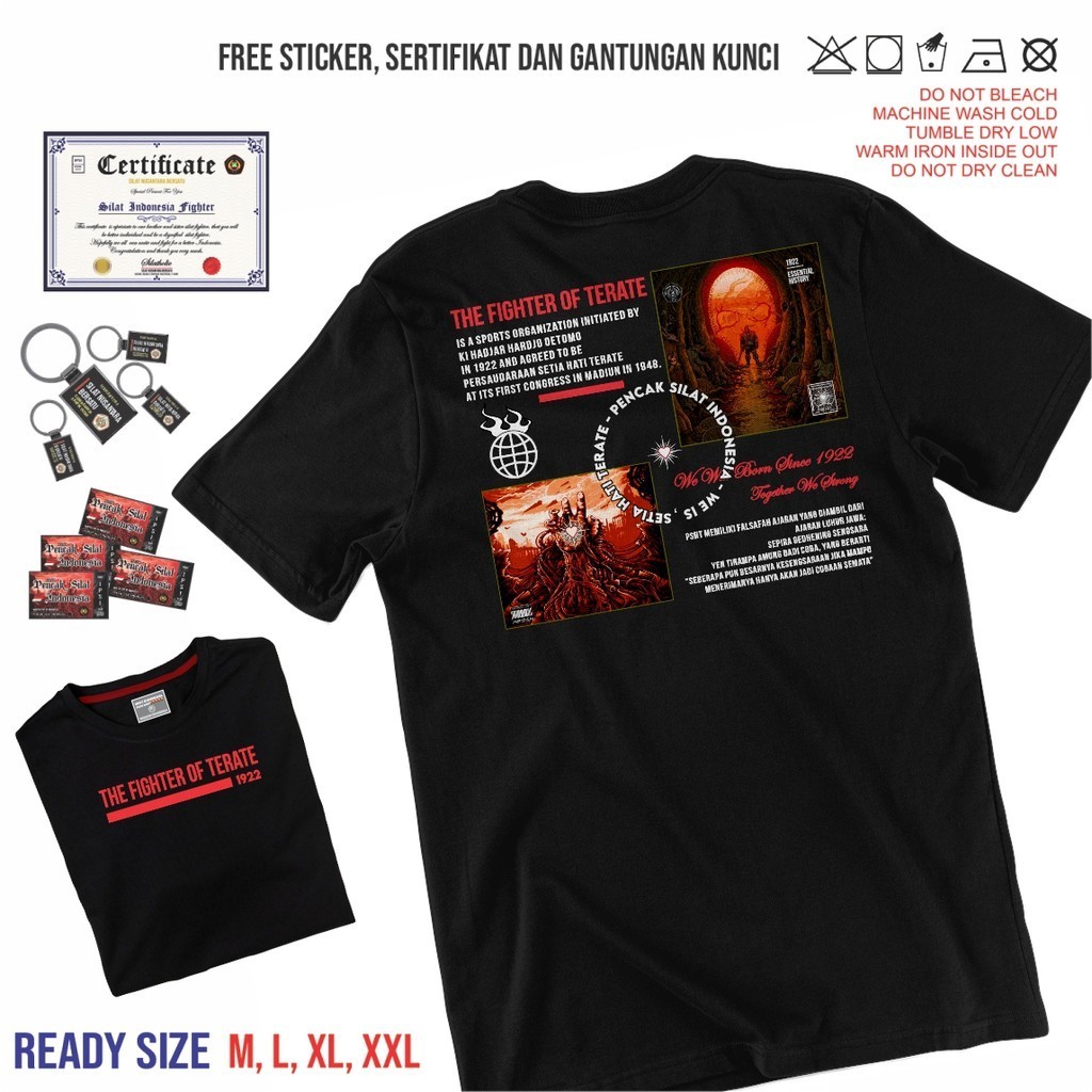 Kaos Psht Sh Terate Kaos Setia Hati Shorenk Punkshter 100th