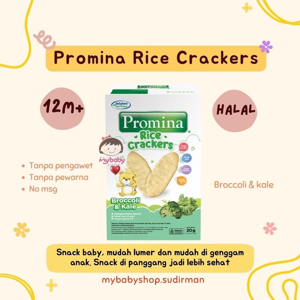 

Promina Rice Crackers 20g - Snack anak 1tahun - Snack sehat