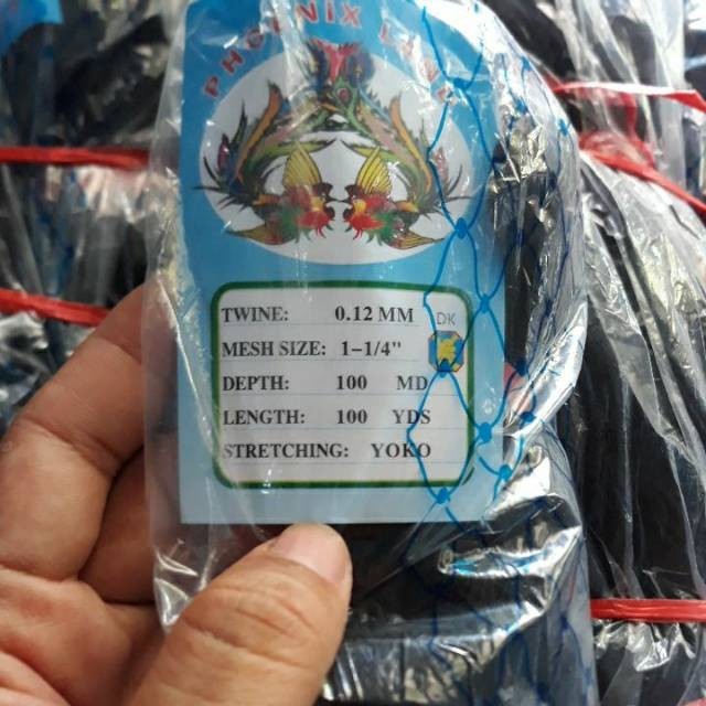 JARING BURUNG KECIL LUBANG 1¼ inch 0.12 100md/100yds UNTUK BURUNG KECIL jaring hitam jaring senar