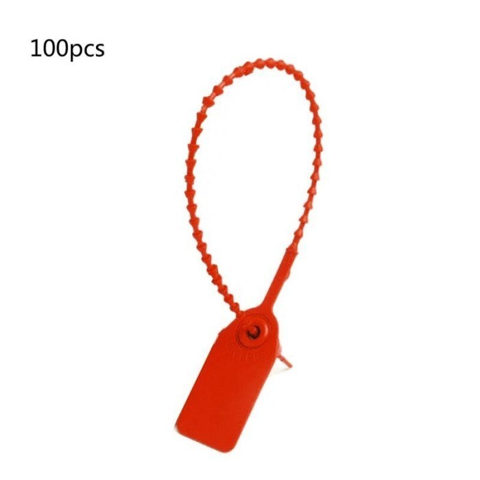 

[KUALITAS TETBAIK] 100pcs Security Seal 25cm Segel Koper Segel Locis Security Seal Locis - Merah