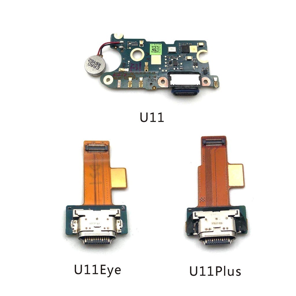 USB Micro Charger Connector with Microphone Board Flex Cable, Fit for HTC U11 +, U11Eye, U11Life, U1
