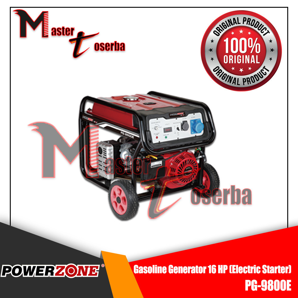 Gasoline Generator Genset Bensin elektrik starter 7500 Watt PG 9800 E POWERZONE