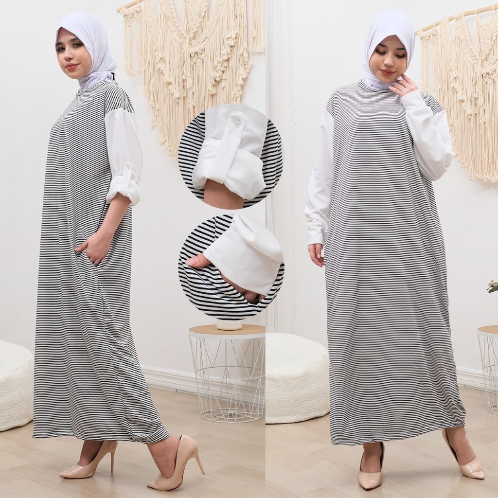 CASHA - ZSO PAKAIAN DRESS WANITA NIDA / GHEA DRESS GAMIS / Kasual Dress Wanita Trendy / OOTD Dress S
