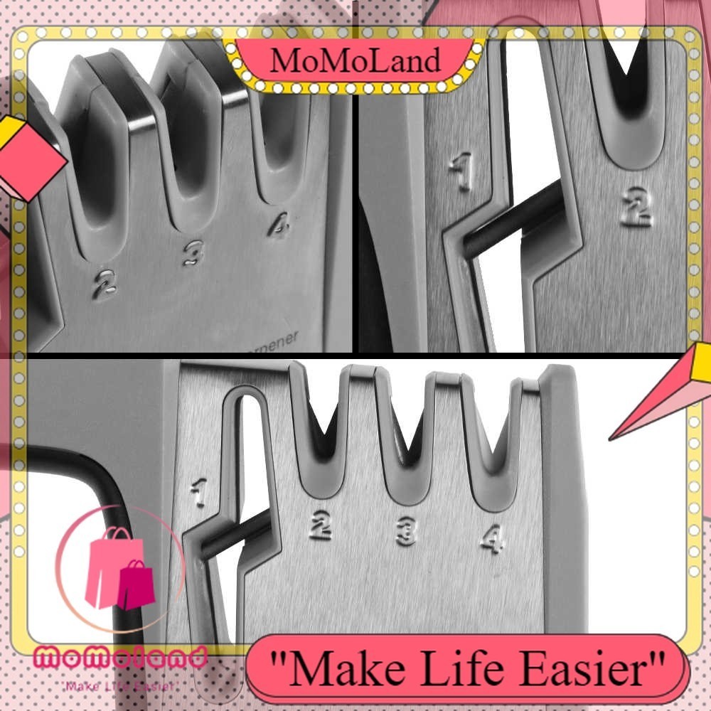 >>MoMoLand<< KNIFEZER Pengasah Pisau Diamond Sharpening Wetstone 4 Stages - MY311