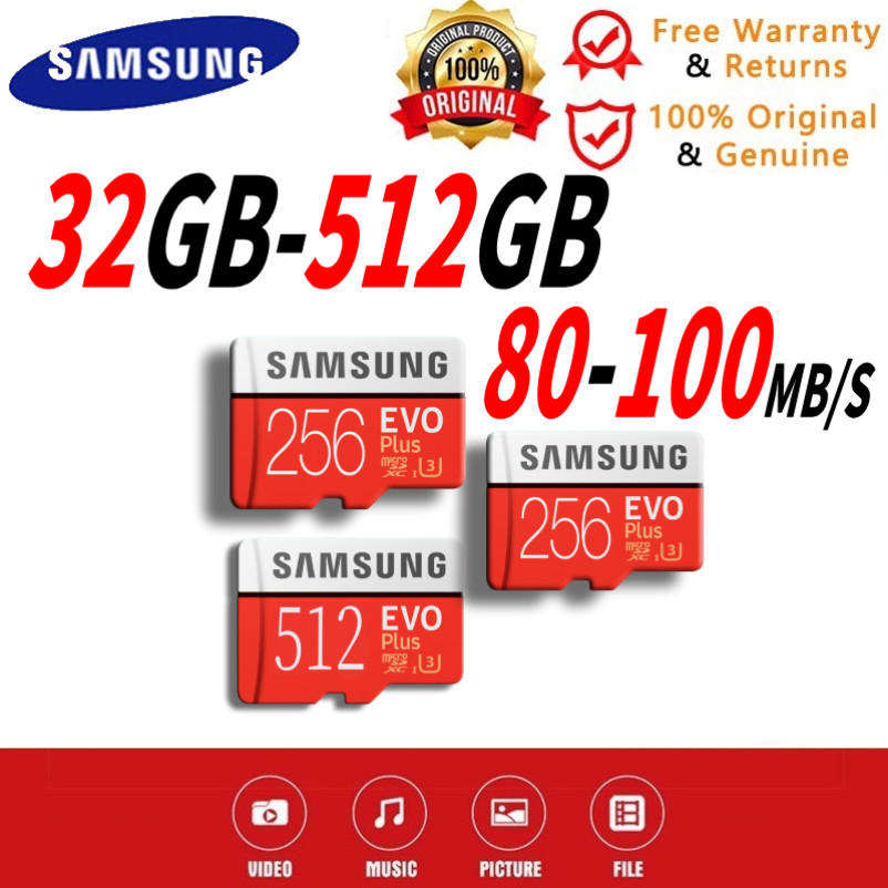 SamSung SD kartu memory card 32gb 64gb 128gb 256gb 512gb original micro sd card  memory card hp
