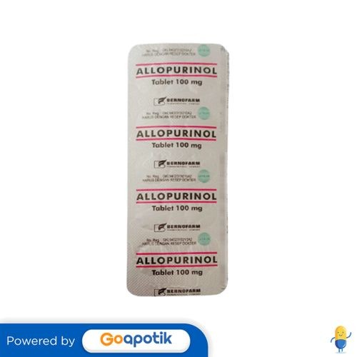 Allopurinol Bernofarm 100 Mg Strip 10 Tablet