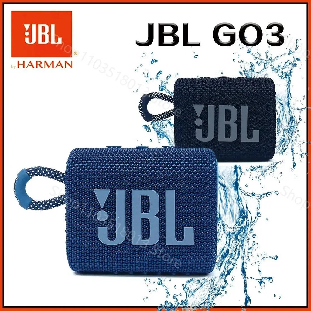 Original JBL GO 3 Wireless Bluetooth Speaker Portable Waterproof Speaker Outdoor Speakers Sports Bas