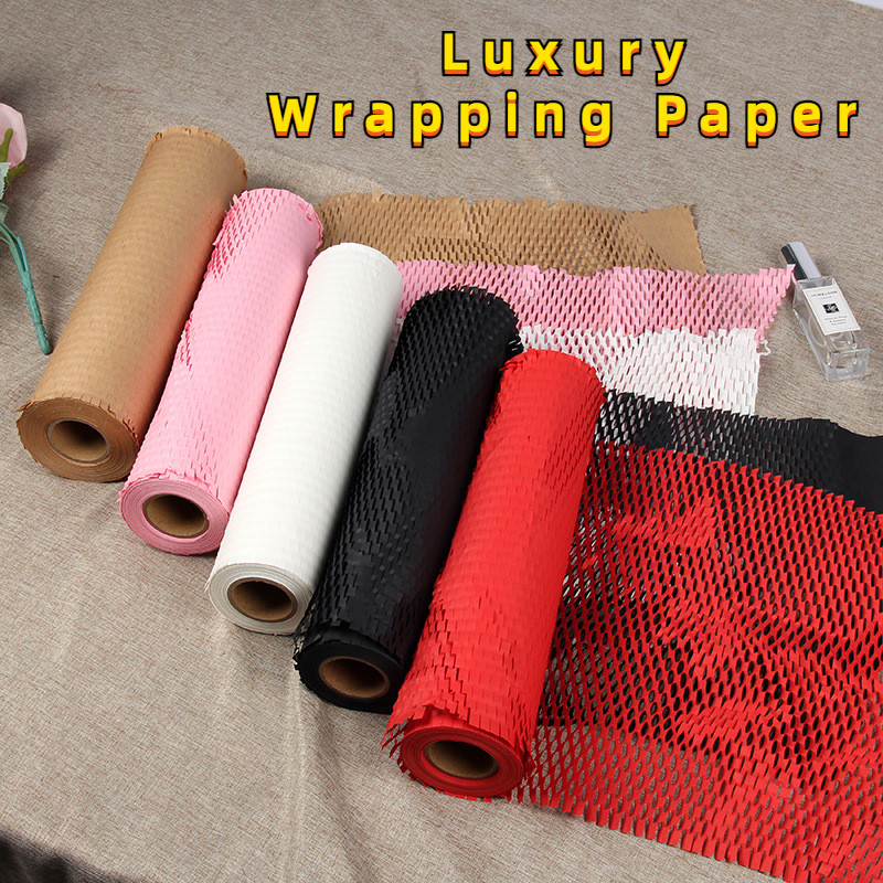 

Honeycomb Paper Wrapping Gift Papers Cushioning Anti-collision Filling Material Kraft Paper Bag Jewelry Cosmetics Wrapping Papel