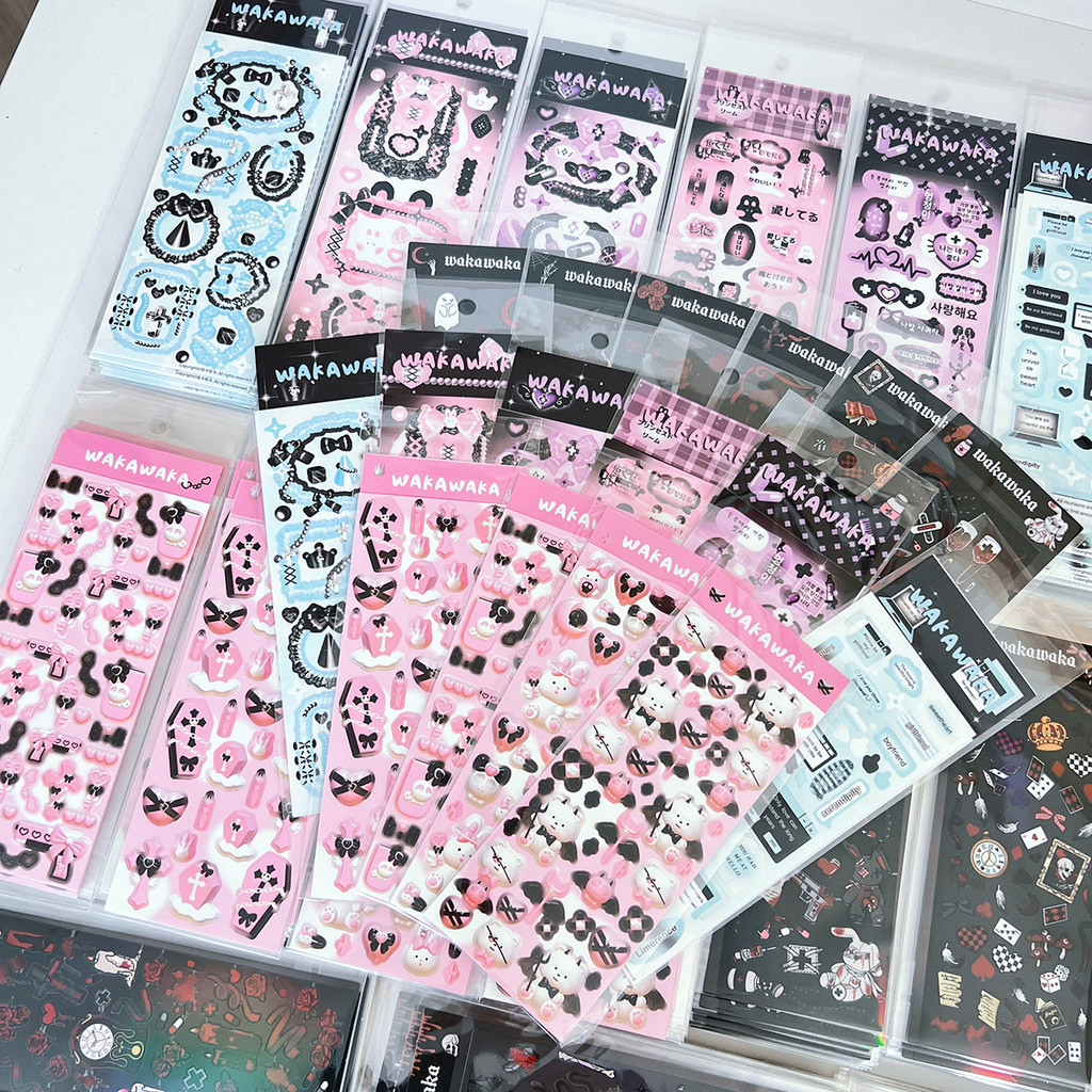 

SKYSONIC New 4pcs 6pcs Full Set Series Deco Stickers Postcards Album Scrapbooking Sticker Korean Christmas Stationery Suppliers