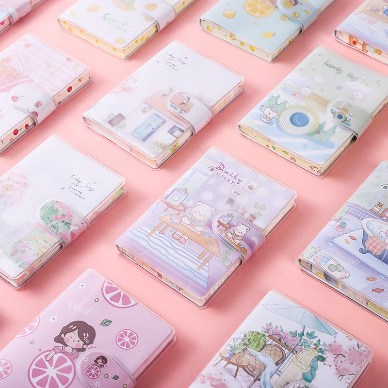 

1pc Cute Mini Notepad Lovely Cartoon Journal Diary Small Portable Waterproof Cover Scrapbook Journal for Kid Student Accessories