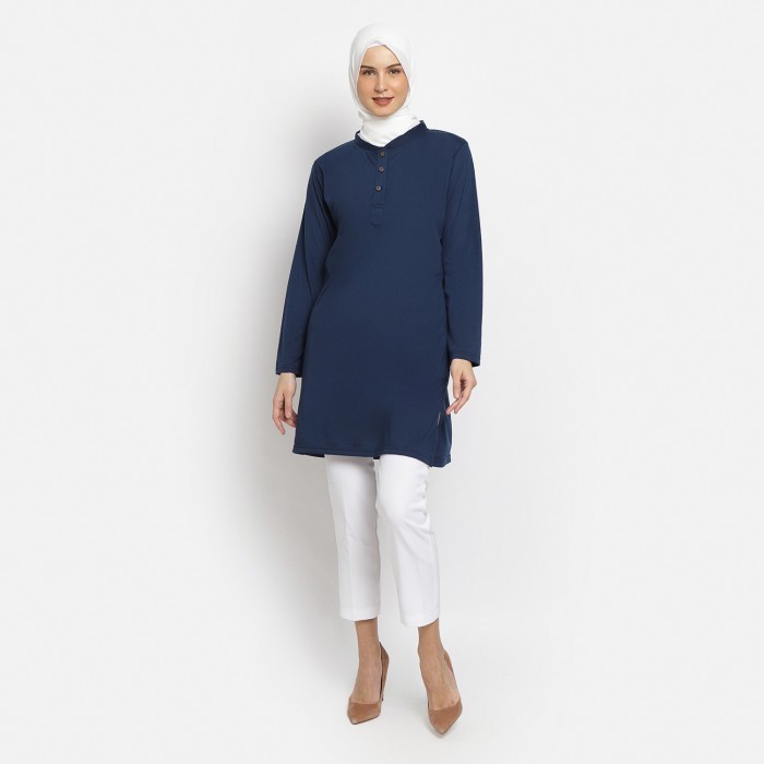 Nzinga TUNIK KAOS MUSLIMAH - AFFI - Putih