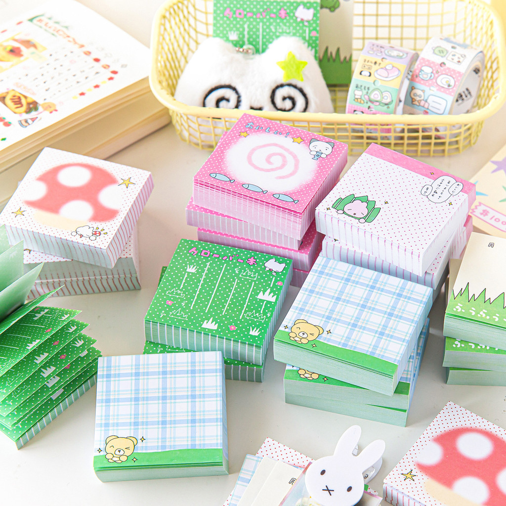 

[HARU] Ancient Early Small Milk Brick Series Memo Pad Juminocore Sticker Notepaper Kertas Memo