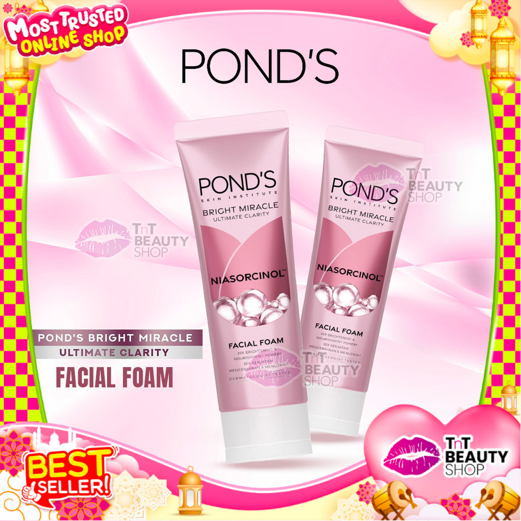 Pond's Bright Miracle Ultimate Clarity Niasorcinol Facial Foam 100gr - 50gr- Pond's Bright Beauty Se