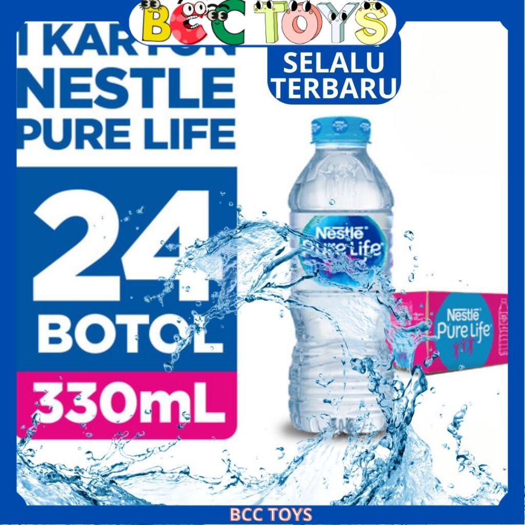 

Air Mineral NESTLE PURE LIFE 330 ML Isi 24 Botol PER DUS PER KARTON BCC