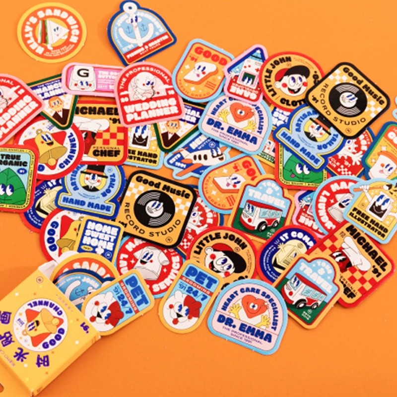 

46pcs Decal Desain Kartun Kreatif Untuk Dekorasi