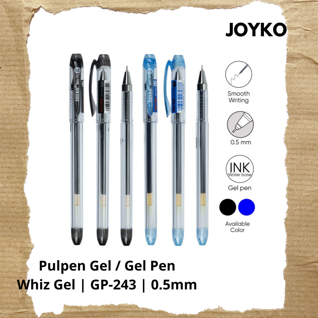 

Pulpen Gel Pen Joyko Whiz Gel 0.5mm - GP-243
