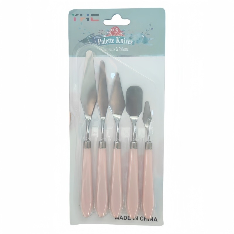 

Scraper Stainless steel plastic 5 sets of palette knife oil painting scraper set