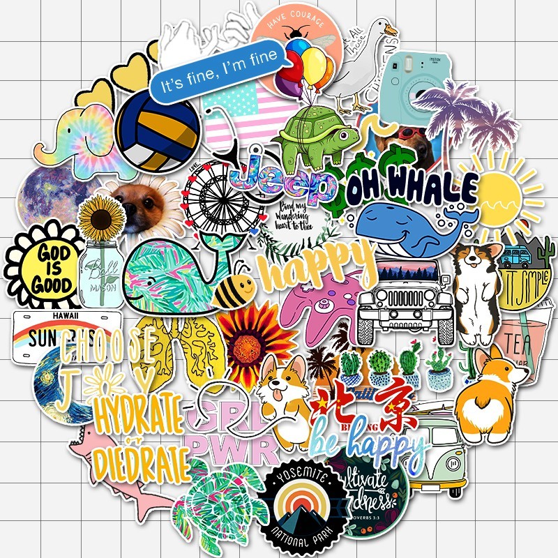 

STIKER TUMBLR FASHION CUTE STICKER UNTUK LAPTOP HP KULKAS RUMAH SEPEDA