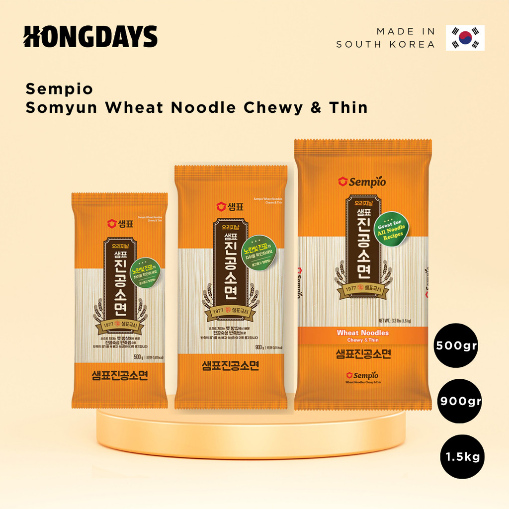 

Sempio Wheat Noodles Chewy & Thin - HONGDAYS
