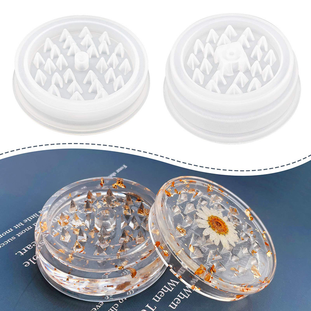 

DIY Grinder Crystal Resin Silicone Mold Crusher Glue Mold Craft Polymer Clay Making Tool Mould Home Party Decor
