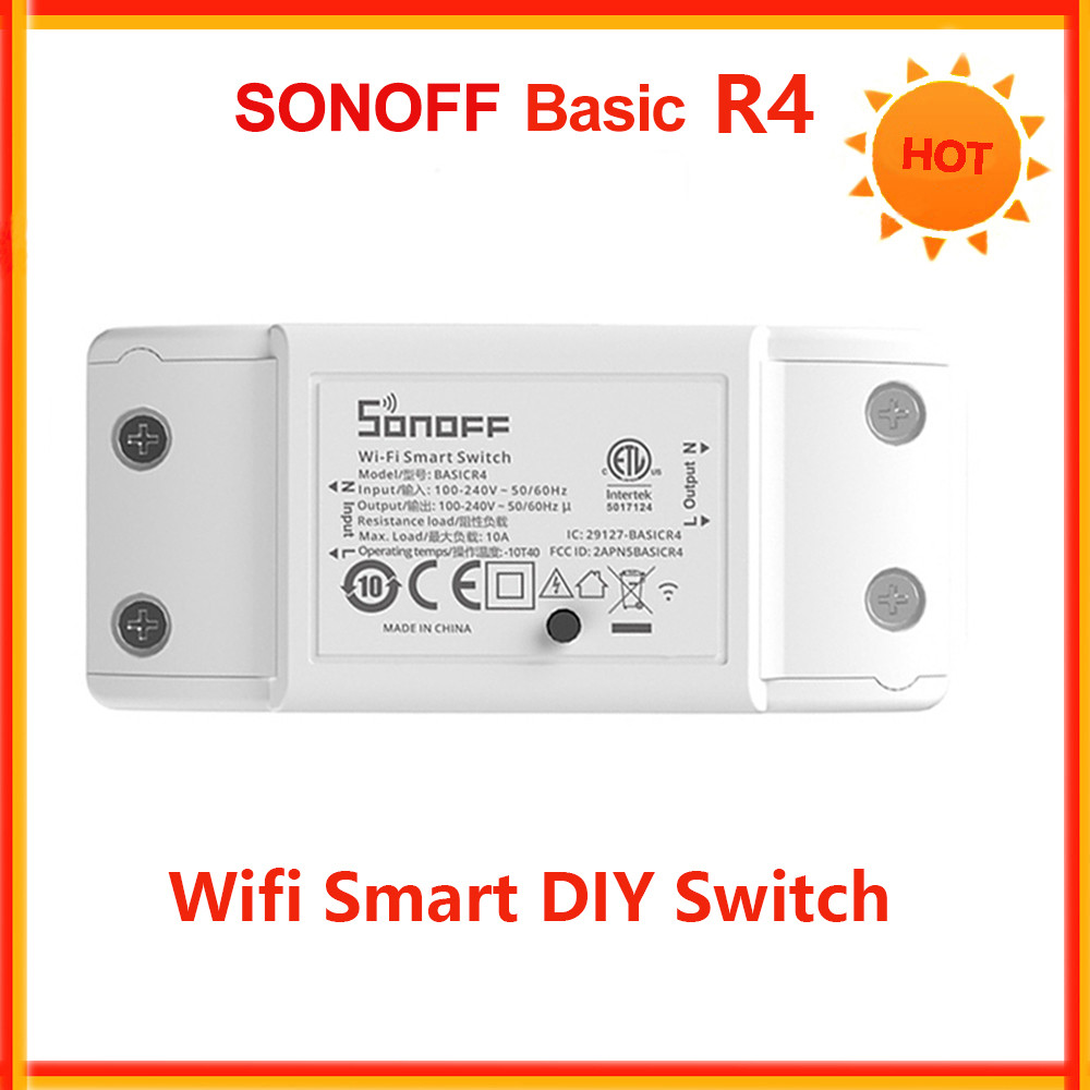 Sonoff Basic R4 Wifi Smart Switch Remote Control DIY Switch Smart Home Timer Module Magic Switch Mod