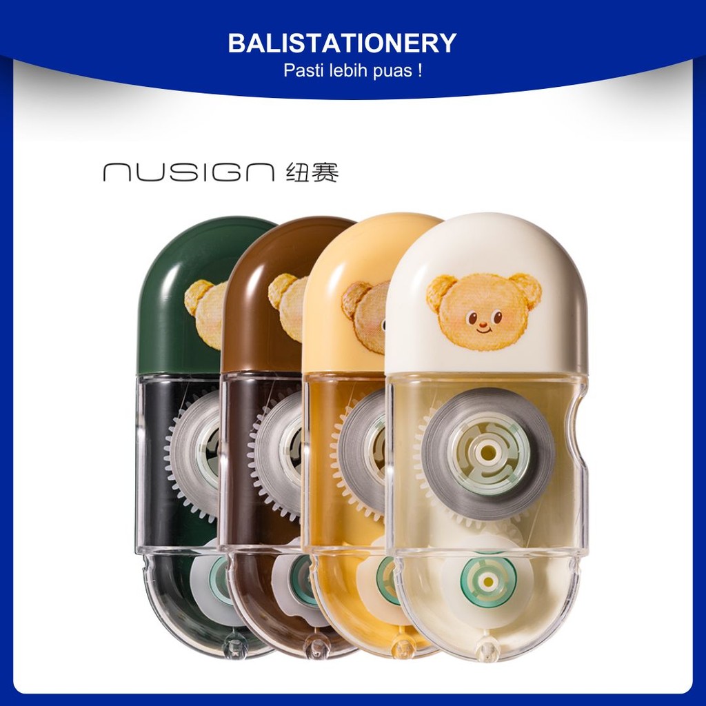 

Tipe X Kertas / Tip ex Pita Roll Correction Tape Deli X Butterbear NS156-B 5mm x 6m