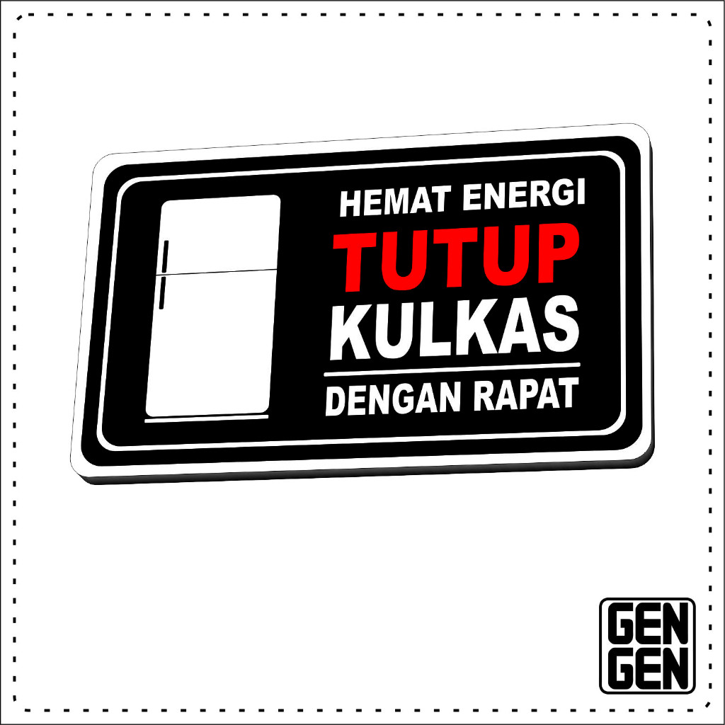 

Sticker Tutup Kulkas Dengan Rapat - Karet 2mm