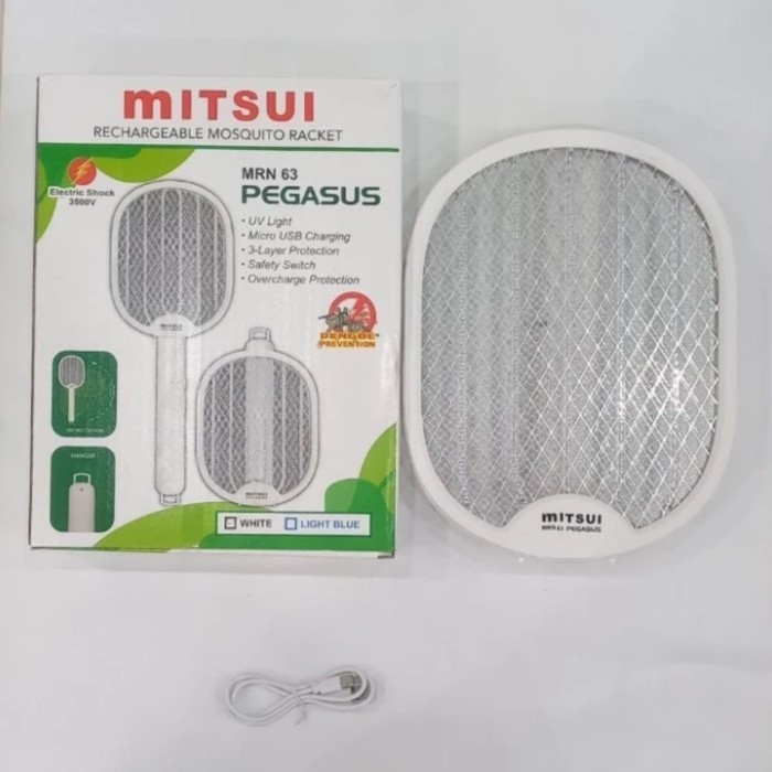 Mitsui Raket Nyamuk MRN 63 Pegasus / Reket Cas Murah / Tahan Lama
