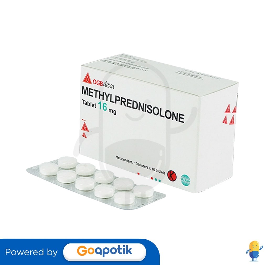Methylprednisolone 16 Mg Ogb Dexa Medica Box 100 Tablet
