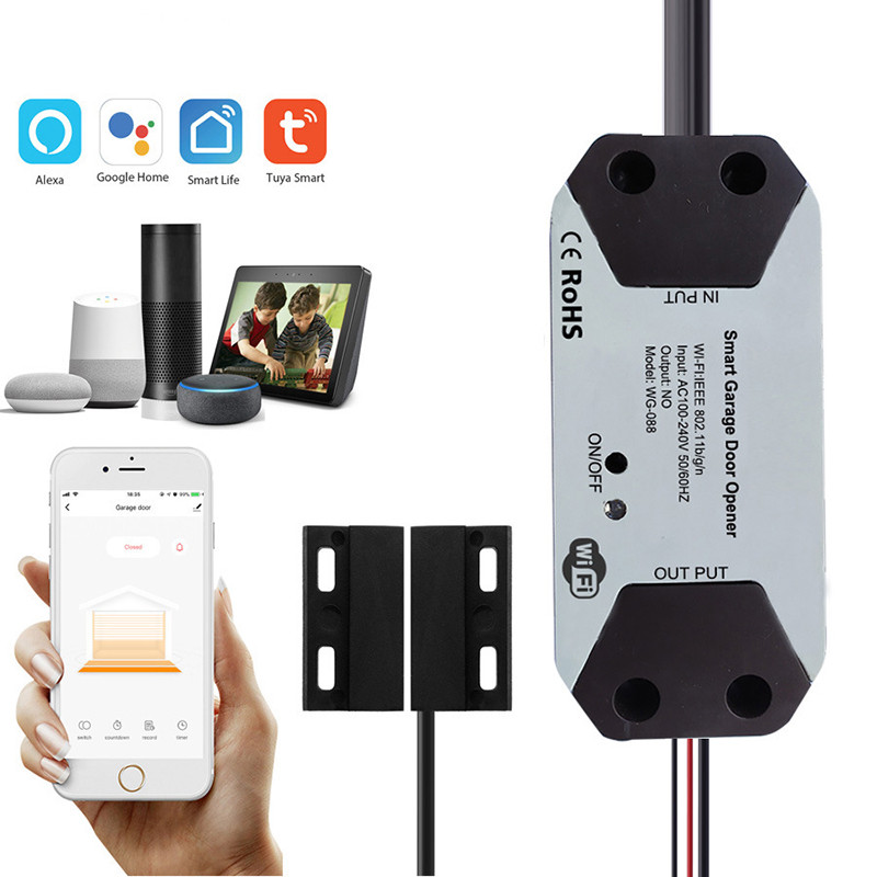 Tuya WiFi Switch Smart Garage Door Opener Controller Smart Home Module Smart Life APP Remote Control