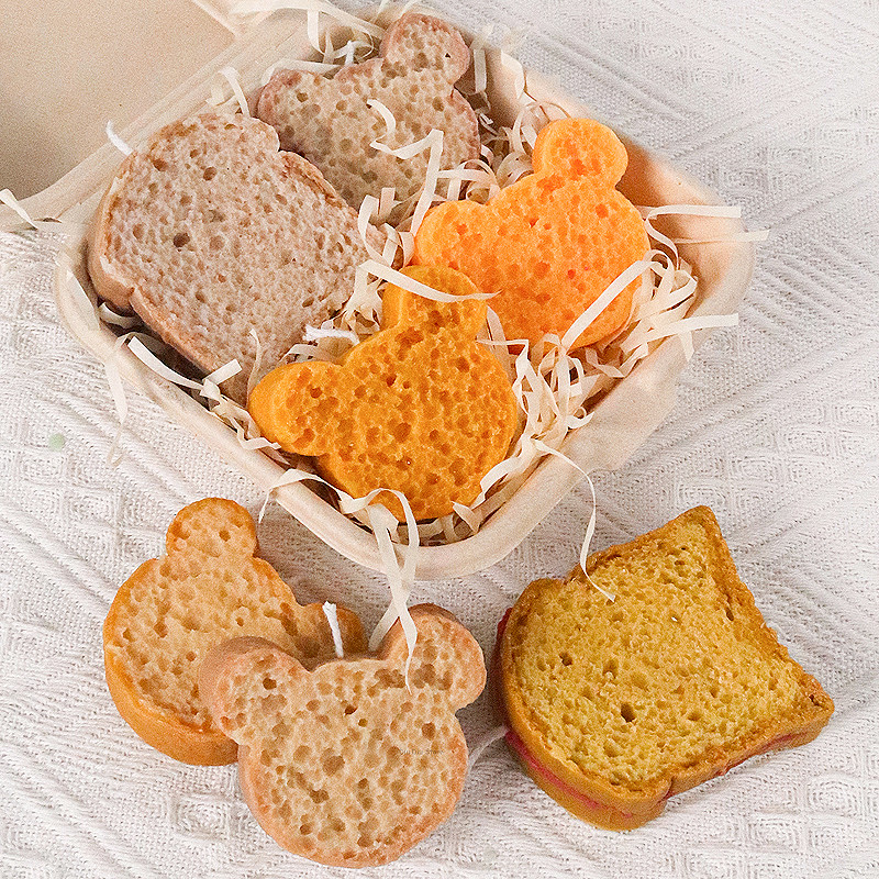 

Slices of Bread Silicone Candle Mold DIY Handmade Aromath Soap Molds Plaster Resin Chocolate Cookies Baking Making Supplies