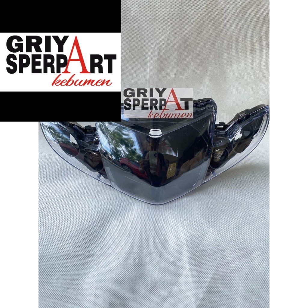 REFLEKTOR LAMPU DEPAN VEGA R NEW HITAM SMOKE