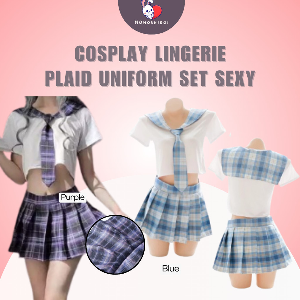 Lingerie Sexy Cosplay Ukuran Jumbo Siswa Uniform Seragam Wanita Pelajar Student