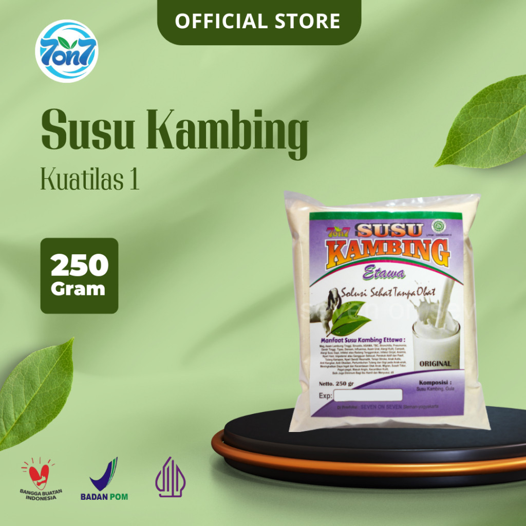 

Susu Kambing Etawa Bubuk Grade 1 (250 gr) Produk Asli Halal BPOM