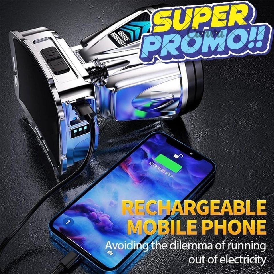 Senter Kepala Led super terang lampu depan tahan air LED senter super terang